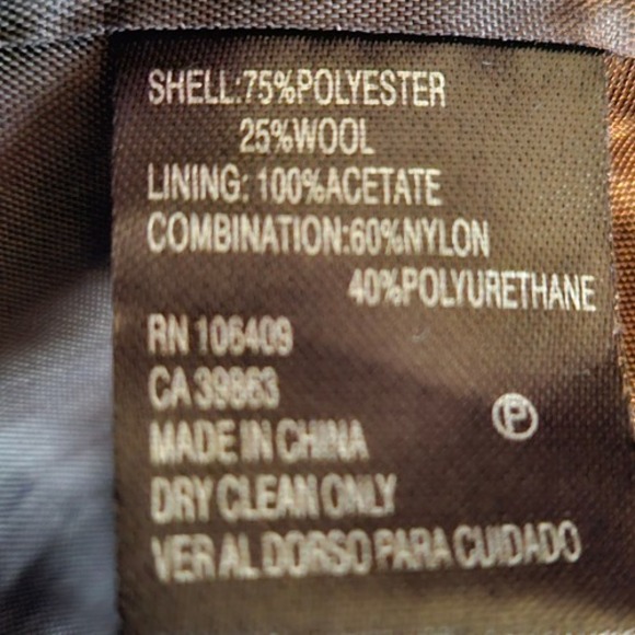 Antonio Melani Brown Plaid Belted Wool Blend Peacoat Excellent Condition Size 0‎ - Picture 8 of 8